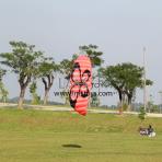 4m sq Orange Butterfly Power Kite