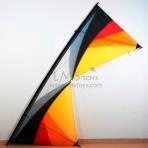 Yellow BizArt Wing Quad Kite [kite Only][3Wind][比翼化蝶]