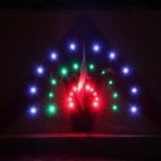 2m sq 80 Bulbs Peacock LED Kite