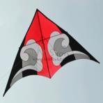 2.8m Clouds Delta Kite 【blue/red】