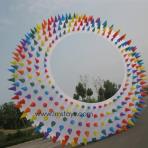 10m Mega Spikey Rainbow Bol Kite [Pole/Line Laundry]