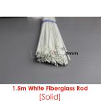 Premium White Solid Fiberglass Rod [3.0mm][150cm]